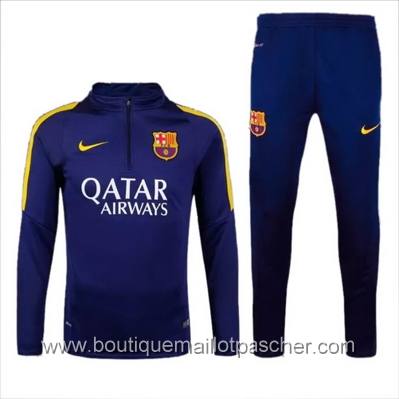 nike barcelone soldes, Maillot de Foot Soldes - Survêtement de foot training nike Barcelone Bleu royal Soldes